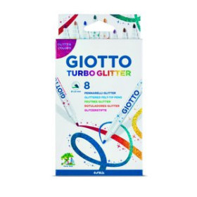 Rotuladores de colores ROTULADOR FIBRA GIOTTO TURBO GLITTER ESTUCHE de 8 col. 81801861  3094304