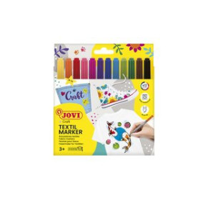Marcadores textiles ROTULADOR  JOVI DECOR TEXTIL ESTUCHE de 12 13802216  1986100