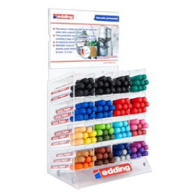 Marcadores permanentes MARCADOR PERMANENTE EDDING 3000 CONICO EXPOSITOR de 128 13802280  1954379