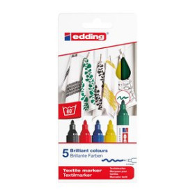 Marcadores textiles MARCADOR TEXTIL EDDING 4500 CAJA de 5 13802290  1966231