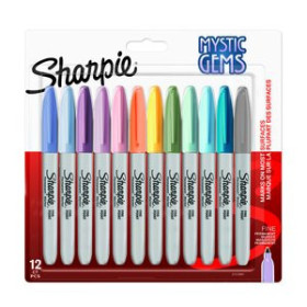 Rotuladores permanentes ROTULADOR PERMANENTE SHARPIE FINE  COLORES MYSTIC GEMS BLISTER DE 12 13803118  1966455
