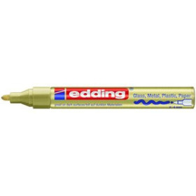 Marcadores de tinta opaca permanente MARCADOR T.OPACA PERM. EDDING  750 CONICO ORO 82102354  99903