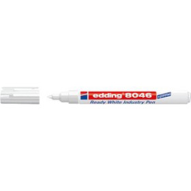 Marcadores de tinta opaca permanente MARCADOR T.OPACA PERM. EDDING 8046 INDUSTRIAL CONICO BLANCO 25401437  BWM10338
