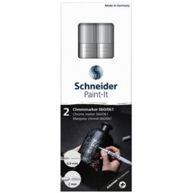Marcadores de tinta opaca permanente ROTULADOR FIBRA SCHNEIDER PAINT-IT 060/061 ESTUCHE de 2 25401390  110044702