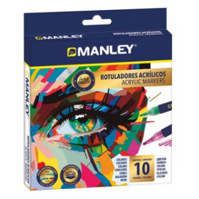 Rotuladores acrilicos ROTULADOR ACRILICO MANLEY CAJA de 10 25401653  173836900