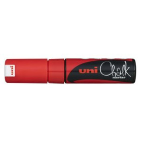 Marcadores de tiza líquida MARCADOR TIZA LIQUIDA UNI-BALL CHALK MARKER PWE-8K 8.0 mm ROJO 42101059  8026501