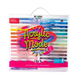 Rotuladores acrilicos ROTULADOR ACRILICO MOOVING 3.4-3.7mm  PACK de 30 22601034  60470036
