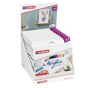 Marcadores permanentes MARCADOR ACRYLIC EDDING SURTIDO EXPOSITOR de 9 22601137  151-37