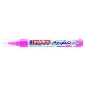 Marcadores permanentes MARCADOR ACRYLIC EDDING 5100 CONICO (2-3 mm) ROSA NEON 11201339  3081306