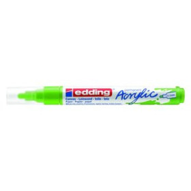 Marcadores permanentes MARCADOR ACRYLIC EDDING 5100 CONICO (2-3 mm) VERDE LIMON 11201153  BL107-F