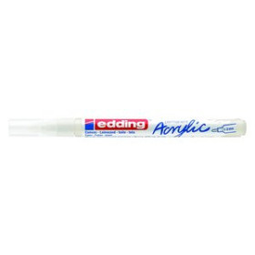 Marcadores permanentes MARCADOR ACRYLIC EDDING 5300 CONICO (1-2 mm) BLANCO 11201108  BL77-Pentel-V