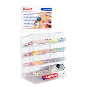 Marcadores permanentes MARCADOR ACRYLIC EDDING 5300 CONICO (1-2 mm) EXPOSITOR de 132 11201186  BL-B2P-7-G-BG