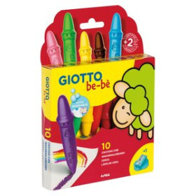 Ceras de colores CERAS GIOTTO BEBE C/10+AFILALAPIZ 11201278  280164000