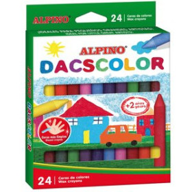 Ceras de colores CERAS ALPINO DACSCOLOR ESTUCHE de 24 SURTIDO 10101386  SH182502