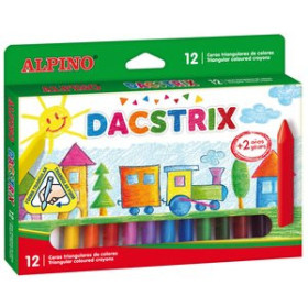 Ceras de colores CERAS ALPINO DACSTRIX ESTUCHE de 12 SURTIDO 10101388  SH182504