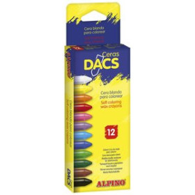 Ceras de colores CERAS ALPINO DACS ESTUCHE de 12 SURTIDO 10211756  DK501RO