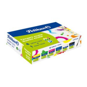 Témperas clásicas TEMPERA PELIKAN 40 ml (bote) 742/40S ESTUCHE de 6 + pincel 10101486  348166