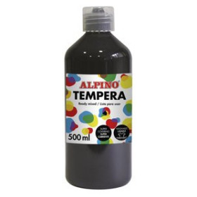 Témperas líquidas TEMPERA ALPINO LIQUIDA  500 ml (botella) NEGRO 10205911  63828