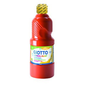 Témperas líquidas TEMPERA GIOTTO MAS LAVABLE LIQUIDA 500 ml (botella) ROJO ESCARLATA 10204358  CEL1012091