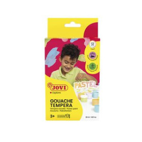 Témperas líquidas TEMPERA JOVI GOUACHE  35 ml (bote) ESTUCHE de 6 COLORES PASTEL 10205735  L6781080