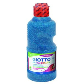 Témperas líquidas TEMPERA GIOTTO LIQUIDA GLITTER 250 ml (botella) AZUL CYAN 25701001  308 CA120
