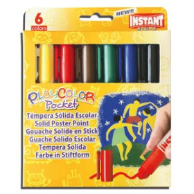 Témperas sólidas TEMPERA SOLIDA PLAYCOLOR BASIC POCKET 5Gr. ESTUCHE de 6 COLORES 10205830  302422080