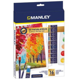Pinturas acrílicas PINTURA ACRILICA MANLEY SET DE 16