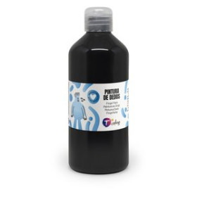 Pinturas de dedos PINTURA de DEDOS TCOLORS 500 ml (botella) NEGRO 10205650  40130/10
