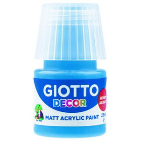 Pinturas acrílicas PINTURA ACRILICA GIOTTO 25 ml (bote) AZUL CYAN 10201094  E1200/3