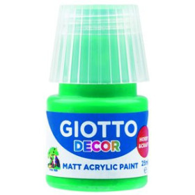Pinturas acrílicas PINTURA ACRILICA GIOTTO 25 ml (bote) VERDE ESMERALDA 10205303  130007