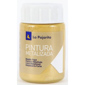 Pinturas base látex PINTURA LATEX LA PAJARITA METALIZADA 35 ml (bote) ORO RICO ME-03 10205660  4-1340-10-4