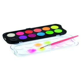 Acuarelas ACUARELAS GIOTTO FLUOR 30 mm ESTUCHE 12 + PINCEL 10201873  1799