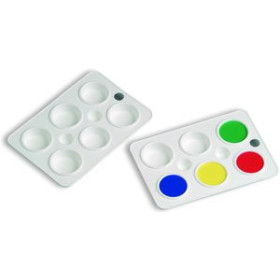 Pinceles y accesorios de pintura PALETA FAIBO DE PLASTICO CON 6 DEPARTAMENTOS 10203871  EO6830-1-20