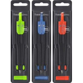 Compases COMPAS FABER-CASTELL ESCOLAR COLORES SURTIDOS (3 col.) 10201177  8860611