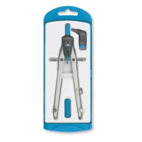 Compases COMPAS FAIBO ESCOLAR MINAS Y ADAPTADOR UNIVERSAL SERIE DISEÑO AZUL 10204410  RTP232-01-S