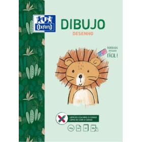 Papel técnicas secas: Blocs y láminas BLOC DE DIBUJO OXFORD KIDS ENCOLADO LISO A4 90g 20h 10204503  319 F-2