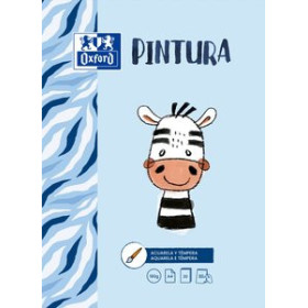 Papel técnicas húmedas: Blocs y láminas BLOC DE DIBUJO OXFORD KIDS PINTURA ENCOLADO LISO A4 180g 20h 10203126  ABT-535