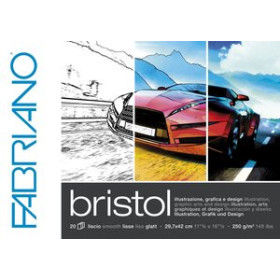 Papel técnicas húmedas: Blocs y láminas BLOC DE DIBUJO FABRIANO BRISTOL ILLUSTRAZIONE ENCOLADO A3 250g 20h 10203154  ABT-850