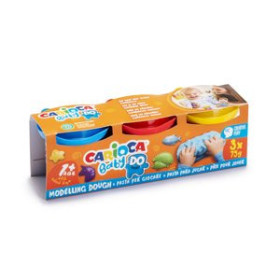 Pasta blanda PLASTILINA CARIOCA BABY DOUGH VASITOS 75 gr. CAJA de 3 62501805  612579935