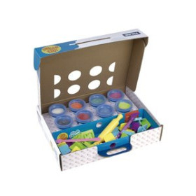 Pasta blanda PASTA MODELAR MILAN  SOFT DOUGH MALETIN CON HERRAMIENTAS "ABECEDARIO" 8 BOTES 59g 62501212  812510513