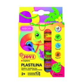 Plastilina PLASTILINA JOVI 90 BARRA 15 gr. COLORES NEON ESTUCHE DE 6 62502048  842515710