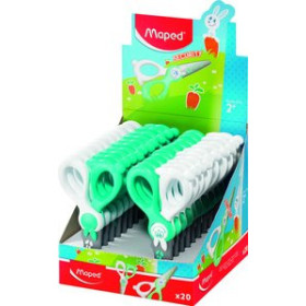 Tijeras escolares TIJERAS ESCOLARES MAPED KIDICUT (FIBRA de VIDRIO) 12 cm. EXPOSITOR de 20 62501937  742345150