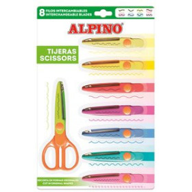 Tijeras escolares zig-zag y cor.creativ. TIJERAS ESCOLARES ALPINO FASHION SHAPES 8+1 CORTES ESPECIALES 62403825  612433765