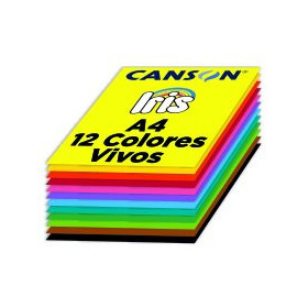 Cartulinas CARTULINA A4 IRIS 185g COLORES VIVOS PAQUETE de 120 62501438  412525857