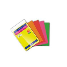 Cartulinas CARTULINA FLUOR A4 SADIPAL 250g SURTIDO PAQUETE de 5 