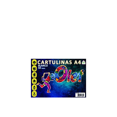 Cartulinas CARTULINA A4 OLEF 185g BLANCO PAQUETE de 50 62204175  812228859