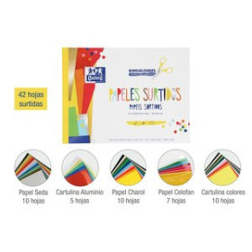 Blocs de manualidades BLOC OXFORD MANUALIDADES 42 hojas PAPELES SURTIDOS 62501552  812540446