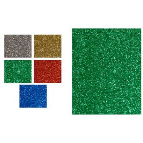 Goma EVA GOMA EVA FIXO KIDS HOJA 22x30 cm PURPURINA VERDE PAQUETE de 5 62501393  712524273