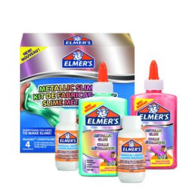 Juegos tradicionales JUEGO ELMER´S SLIME STARTER PACK KIT COMPLETO COLORES METALICOS