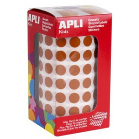 Gomets en rollo y caja GOMETS APLI  ROLLO 59h CIRCULO Ø 10